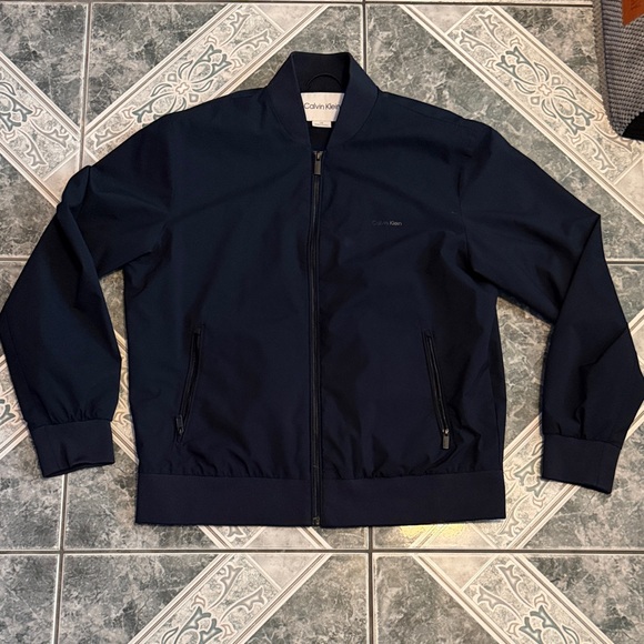Calvin Klein Men's Dark Blue Bomber Jacket